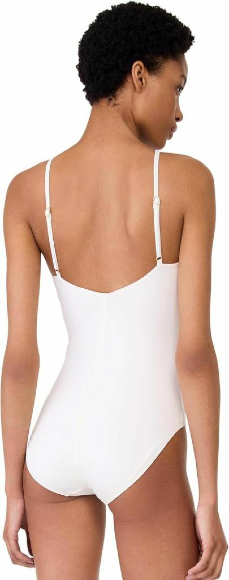 Kate Spade New York Women's Floral High-Neck One-Piece Swimsuit with Rosette Detail