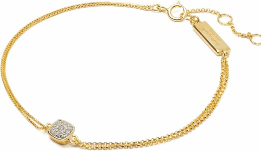 Kate Spade New York Gold Diamond Pave Shine Bracelet for Women