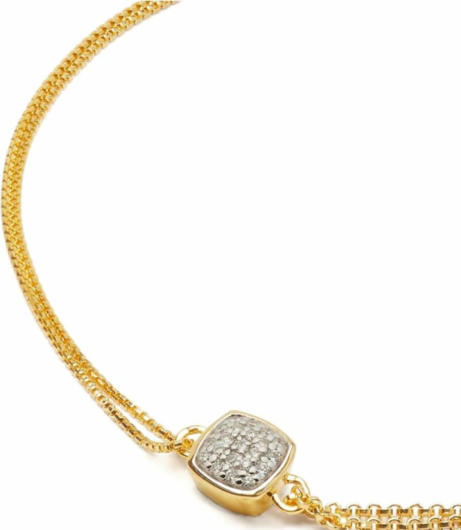 Kate Spade New York Gold Diamond Pave Shine Bracelet for Women