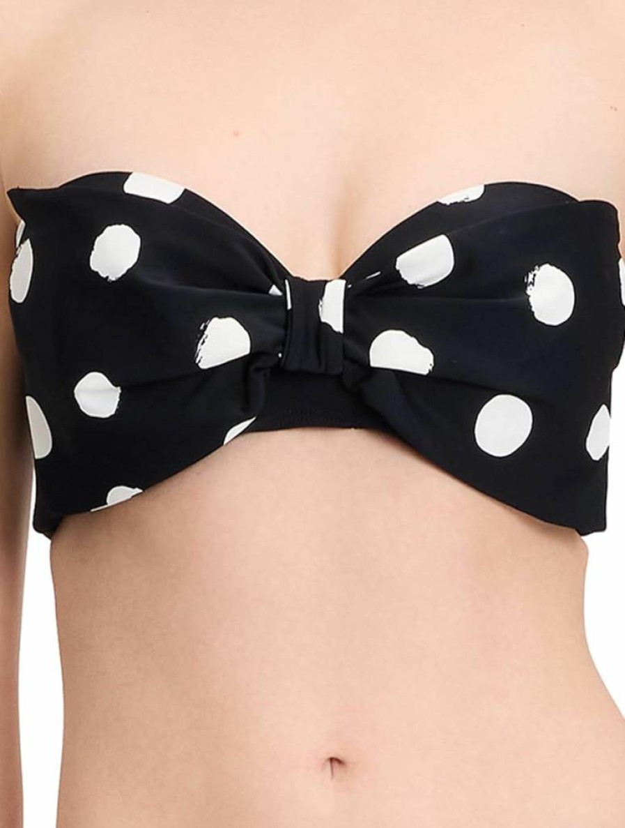Kate Spade New York Women's Floral Print Bow Detail Bralette Top