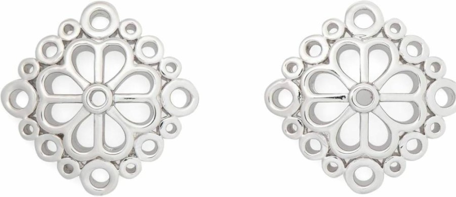 Kate Spade New York Floral Lace Stud Earrings - Elegant Flower Design Studs for Women
