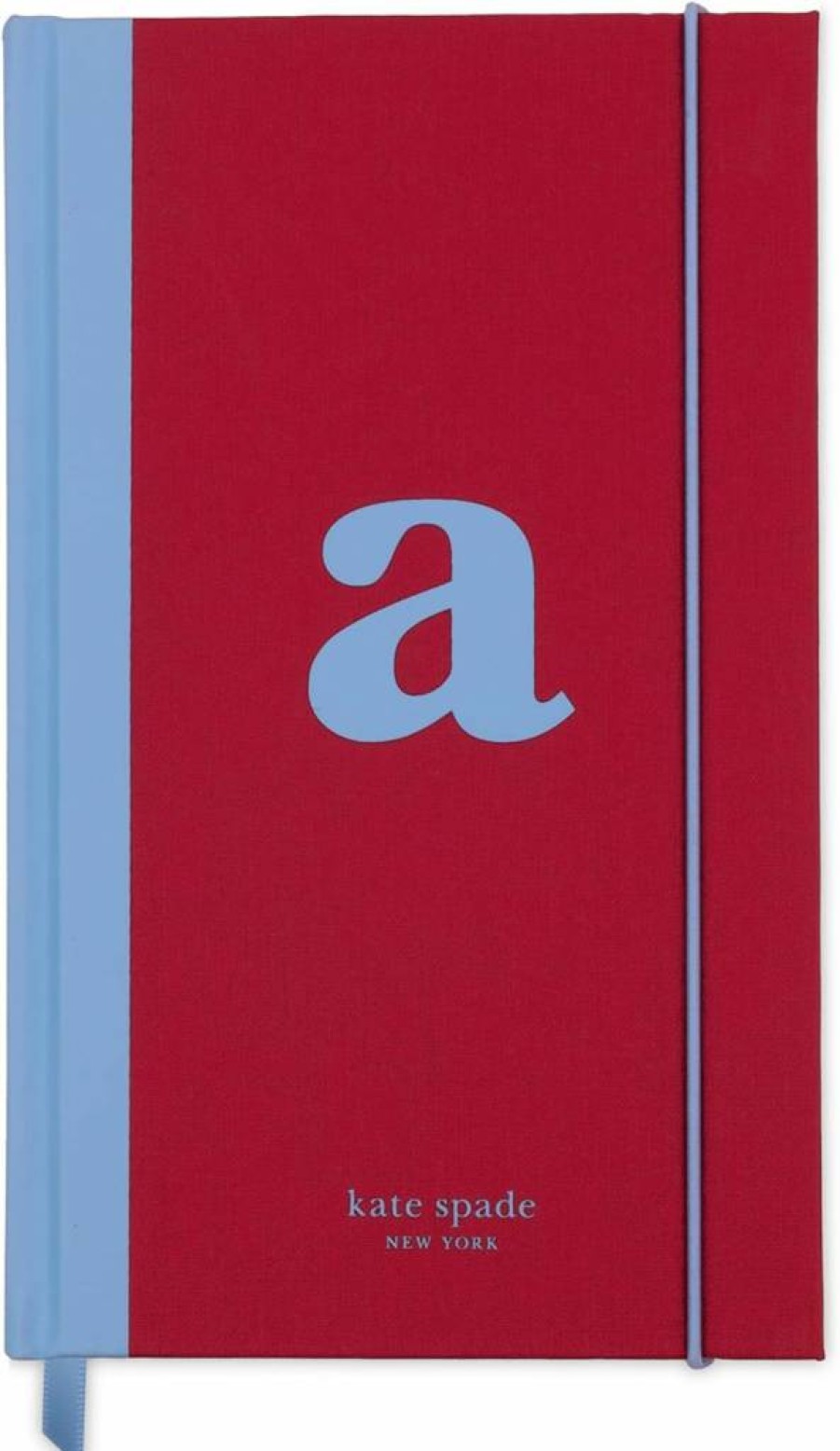 Kate Spade New York Monogram Cloth Hardcover Journal - 8.25" x 5.25" Lined Notebook, 168 Pages, Personalized Diary Gift