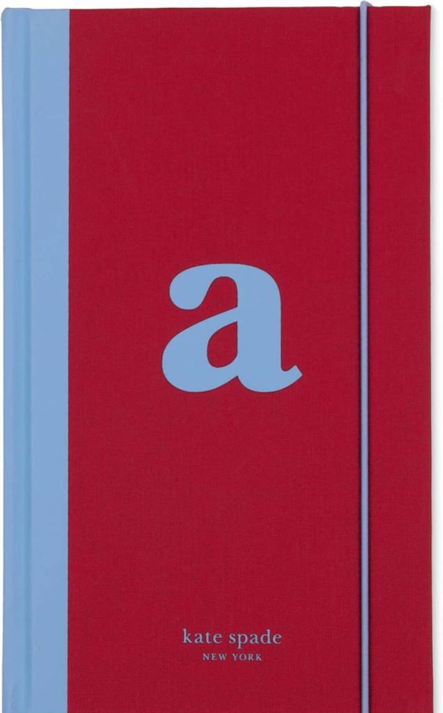 Kate Spade New York Monogram Cloth Hardcover Journal - 8.25" x 5.25" Lined Notebook, 168 Pages, Personalized Diary Gift