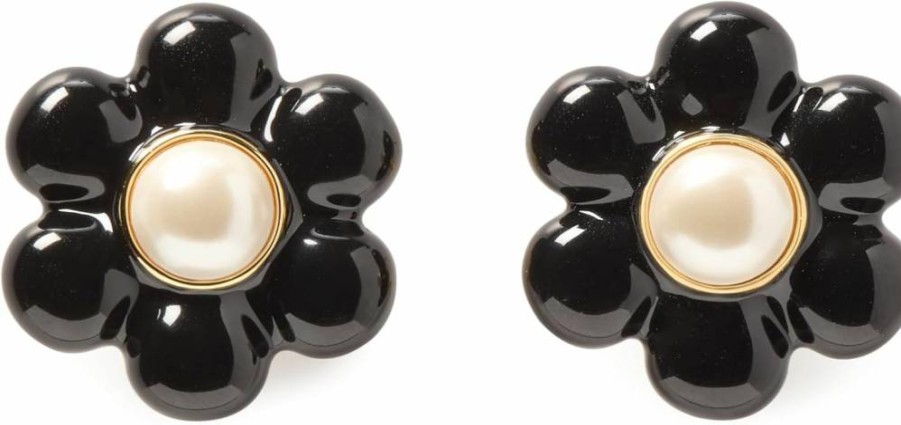 Kate Spade New York Petal Puff Stud Earrings - Statement Floral Design Gold-Tone Studs