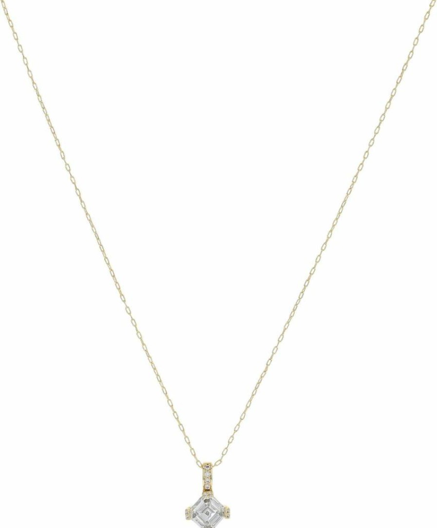 Kate Spade New York Dazzle Mini Pendant Necklace - Elegant Gold-Tone Statement Jewelry for Women