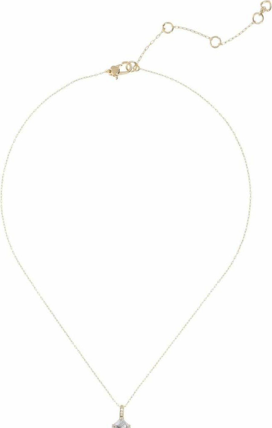 Kate Spade New York Dazzle Mini Pendant Necklace - Elegant Gold-Tone Statement Jewelry for Women
