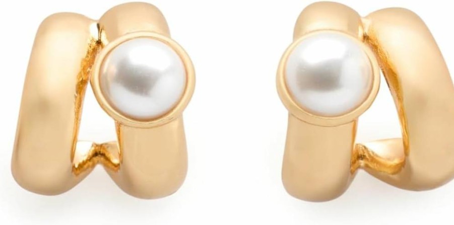 Kate Spade New York Keep Sparkling Round Double Huggie Earrings - Sparkling Hoop Earrings for Women