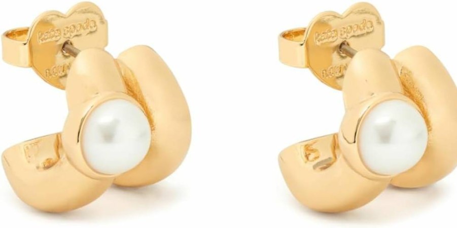 Kate Spade New York Keep Sparkling Round Double Huggie Earrings - Sparkling Hoop Earrings for Women