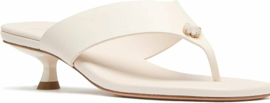 Kate Spade New York Women's Floral Heel Sandals - Elegant Flower Design Dress Sandals for Women