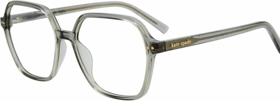 Kate Spade New York Women's Zetta BB Rectangular Reading Glasses Grey 54mm 16mm Bridge +2.5 Magnification