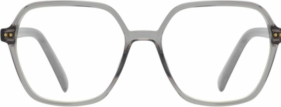 Kate Spade New York Women's Zetta BB Rectangular Reading Glasses Grey 54mm 16mm Bridge +2.5 Magnification
