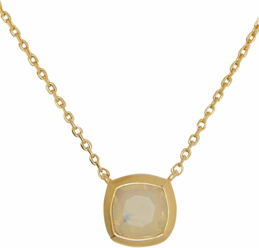 Kate Spade New York Opal Gemstone Pendant Necklace - Time To Shine Elegant Jewelry