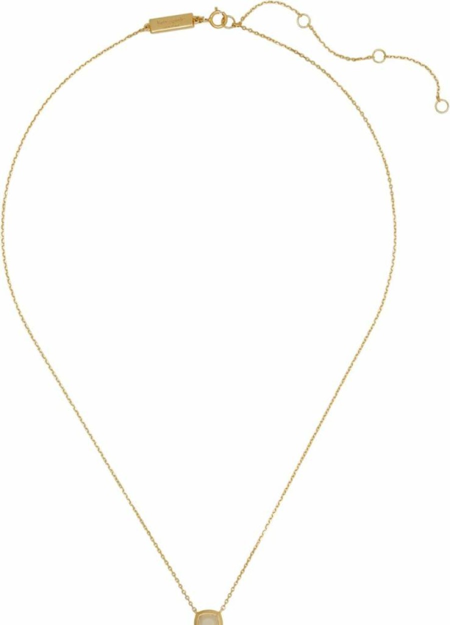 Kate Spade New York Opal Gemstone Pendant Necklace - Time To Shine Elegant Jewelry