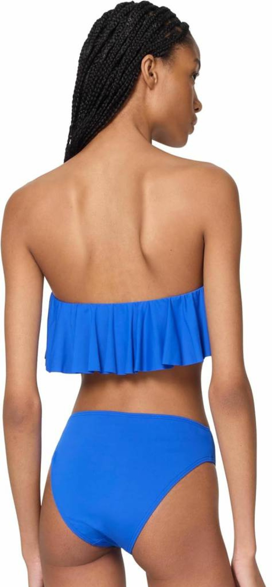 Kate Spade New York Women's Ruffle Detail Solid Color Bra Top