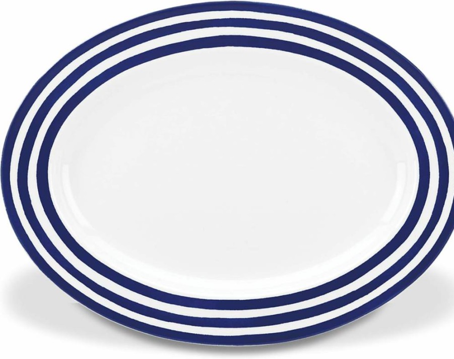 Kate Spade New York Blue Charlotte Street Fruit Bowl – Decorative 0.35 Lb Ceramic Serving Dish