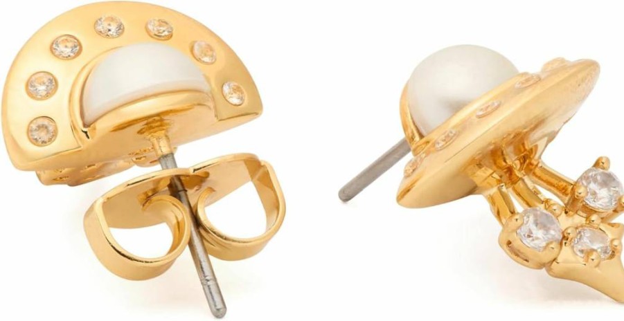 Kate Spade New York Space Cadet Stud Earrings - Gold-Tone Star Studs for Women