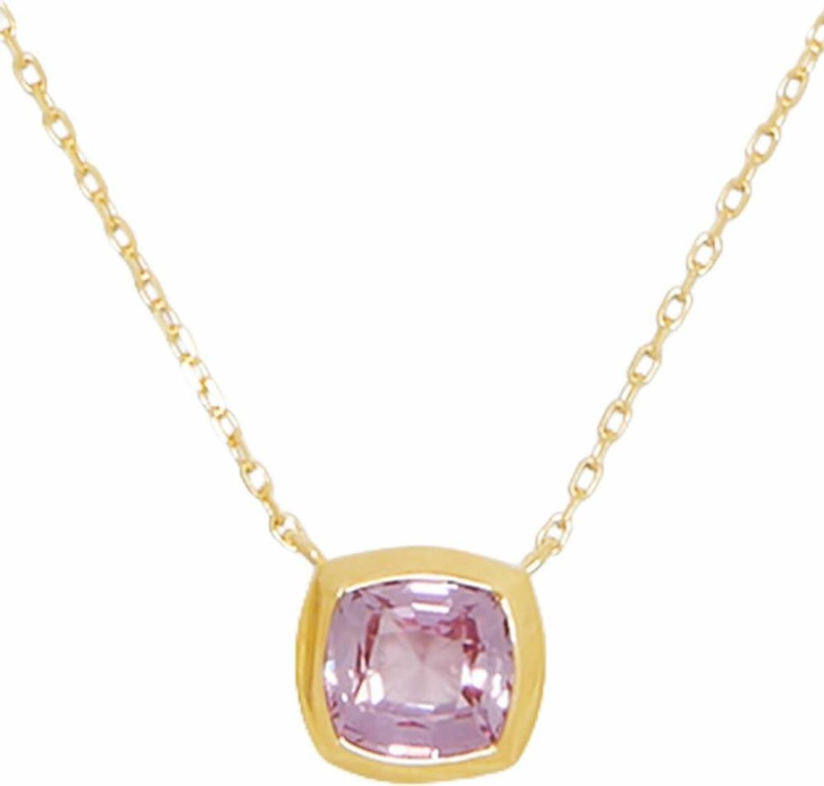 Kate Spade New York Pink Sapphire Gemstone Pendant Necklace - Time To Shine Collection