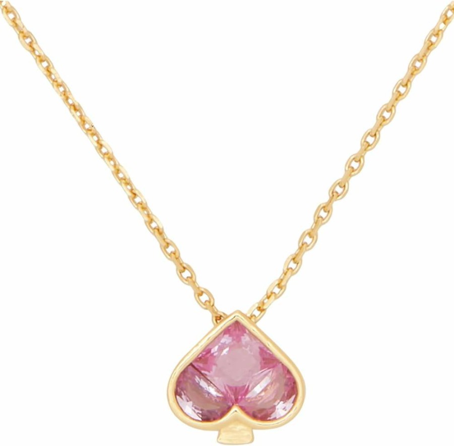 Kate Spade New York So Spade Mini Pendant Necklace - Elegant Gold-Tone Charm for Women