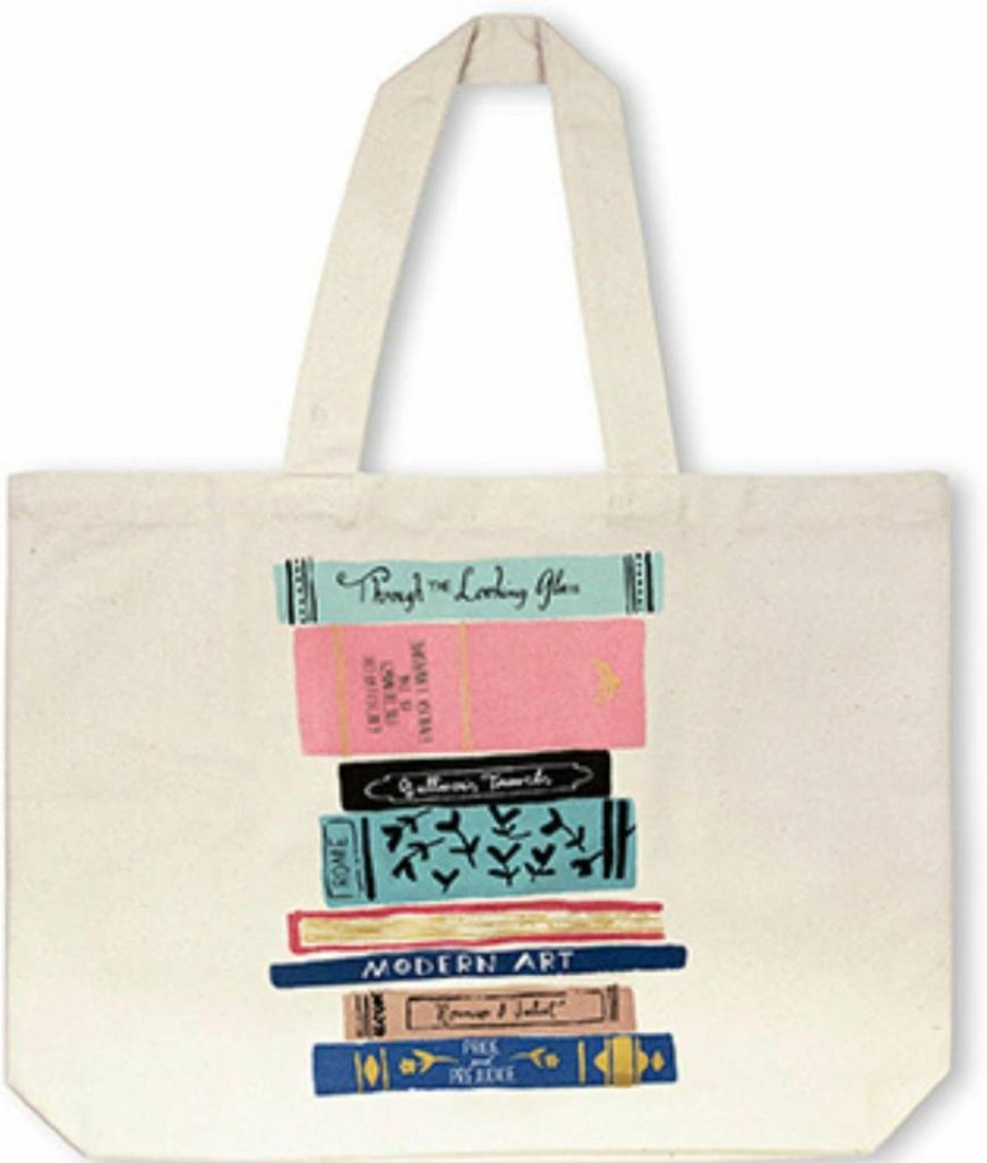 Kate Spade New York Large Canvas Tote Bag for Women - Stylish Beach Bag, Book Tote with Pocket, Classic Design
