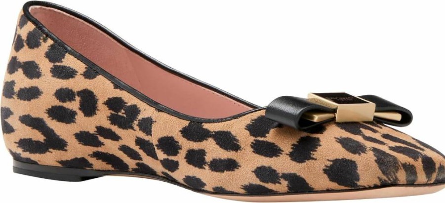 Kate Spade New York Women's Bowdie Ballet Flats - Comfortable & Stylish Bow Detail Flat Shoes for Women