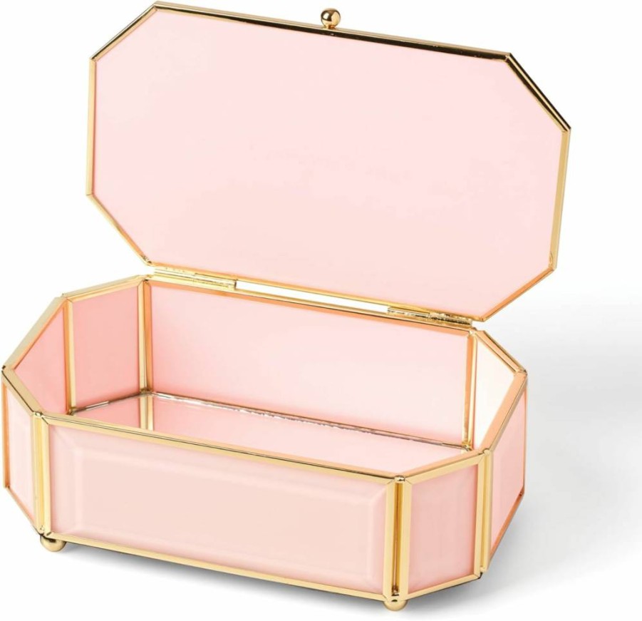 Kate Spade New York Green Jewelry Box with "I Treasure You" Engraving - Elegant Gift Box for Jewelry Storage