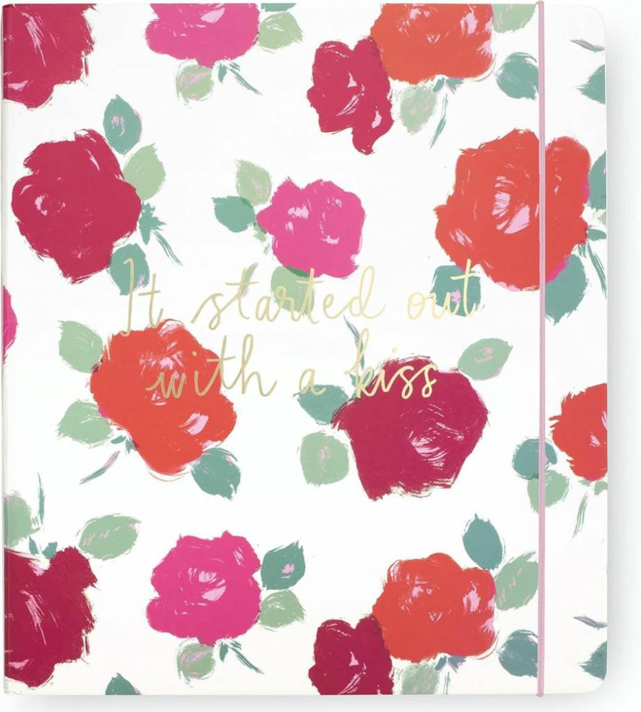 Kate Spade New York Wedding Planner Organizer Binder - Rose Floral Design for Budget, Invitations, Checklists & Notes