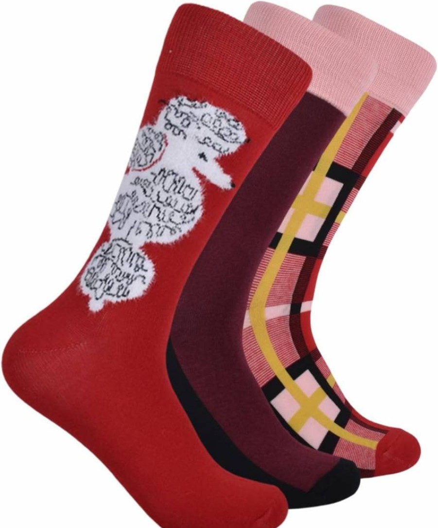Kate Spade New York 3-Pack Poodle Print Crew Socks - KSNY Fun & Stylish Socks for Women
