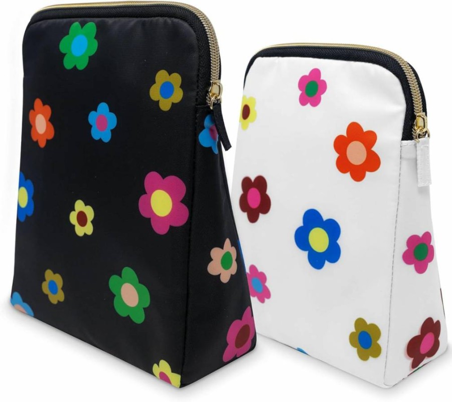 Kate Spade New York Reusable Insulated Lunch Bag with Zipper - Thermal Sandwich & Snack Keeper in Gingham Garden Design