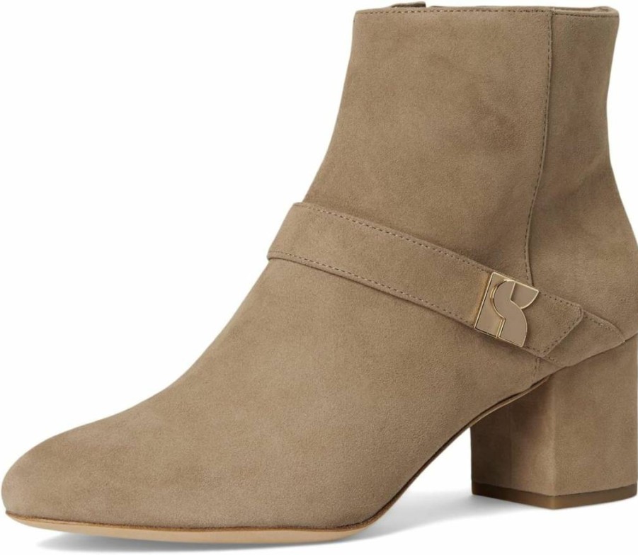 Kate Spade New York Women's Dakota Ankle Booties Mid Heel Zip Up Boots Fashion Footwear