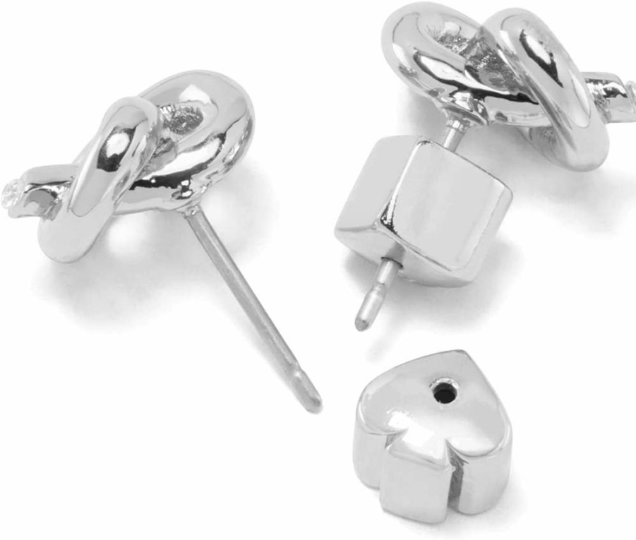 Kate Spade New York Loves Me Knot Stud Earrings - Gold-Tone Heart Design