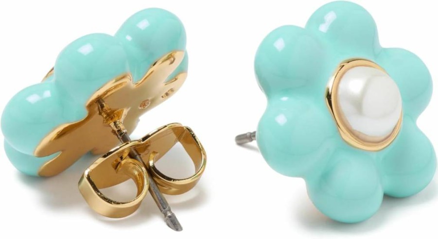Kate Spade New York Floral Stud Earrings - Petal Puff Design for Women