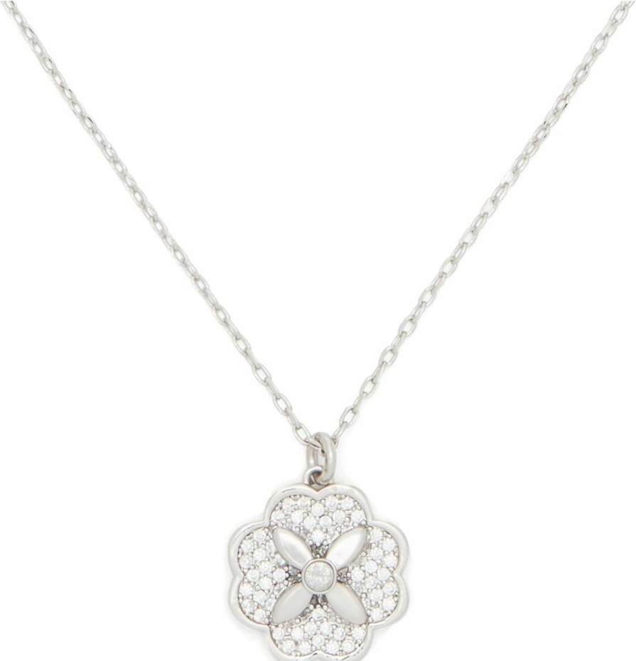 Kate Spade New York Heritage Bloom Gold Pendant Necklace - Floral Charm Jewelry for Women