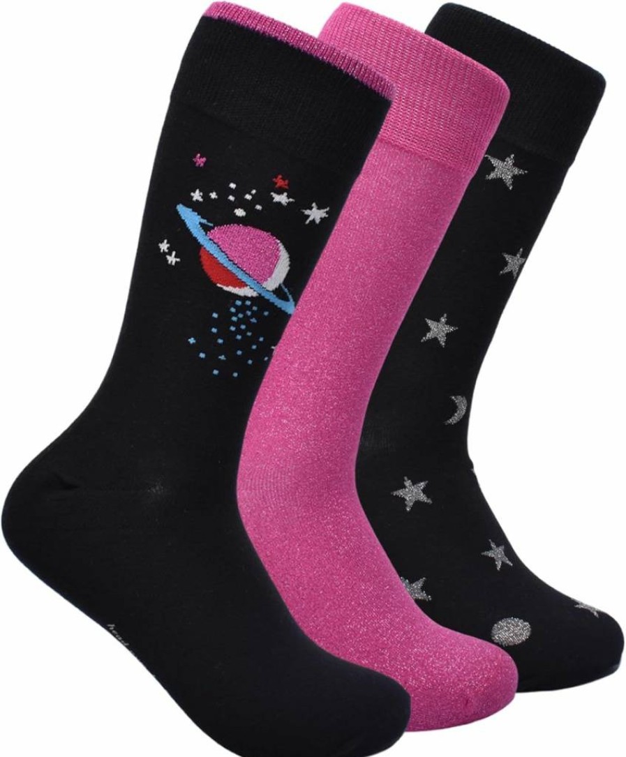 Kate Spade New York Women's Celestial Skies Crew Socks 3-Pack - Soft, Comfortable Everyday Socks for Women