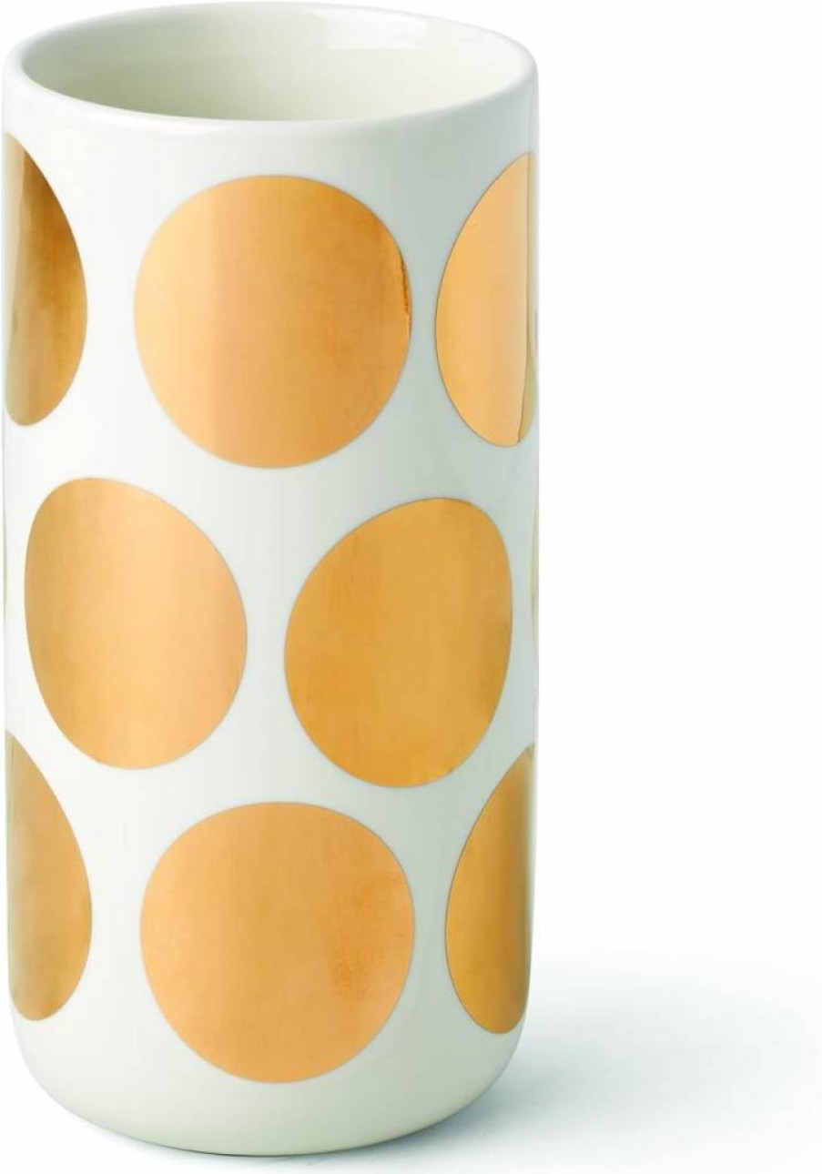 Kate Spade New York White Ceramic Mug Set - 2 Piece Assorted Dot Design Coffee Cups, 1.7 oz