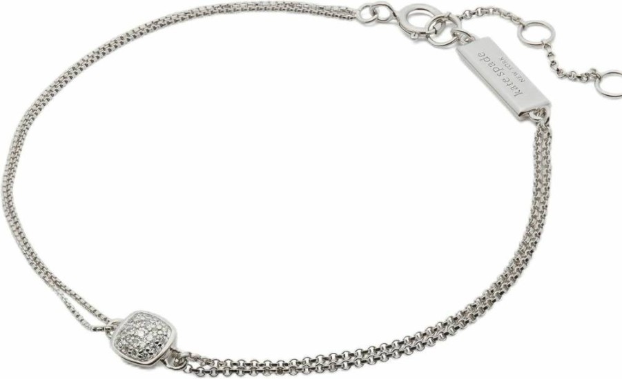 Kate Spade New York Silver Diamond Pave Shine Bracelet – Timeless Elegant Jewelry
