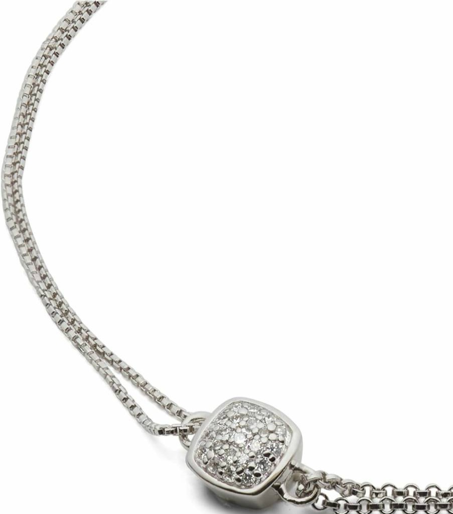 Kate Spade New York Silver Diamond Pave Shine Bracelet – Timeless Elegant Jewelry