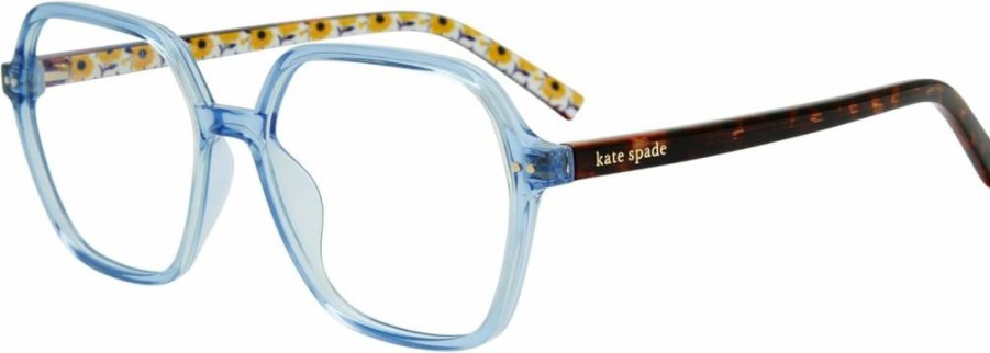 Kate Spade New York Women's Zetta Blue Lightweight Rectangular Reading Glasses +1.5 Magnification 54mm Lens Width 16mm Bridge