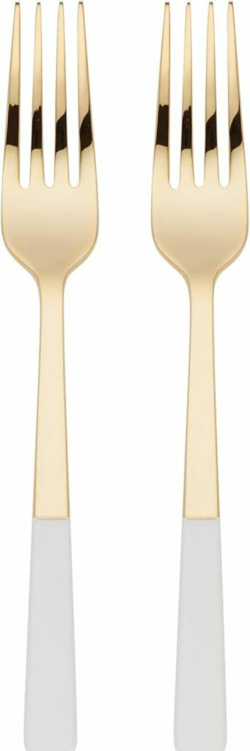 Kate Spade New York Metallic Love 2-Piece Tasting Fork Set - Elegant Dessert Forks, 0.40 Lb