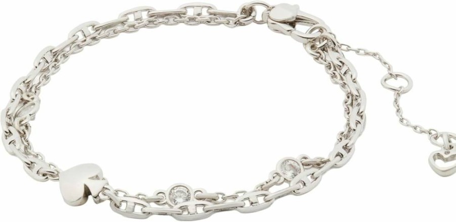 Kate Spade New York So Spade Charm Bracelet for Women - Elegant Gold-Tone Bangle with Unique Charms