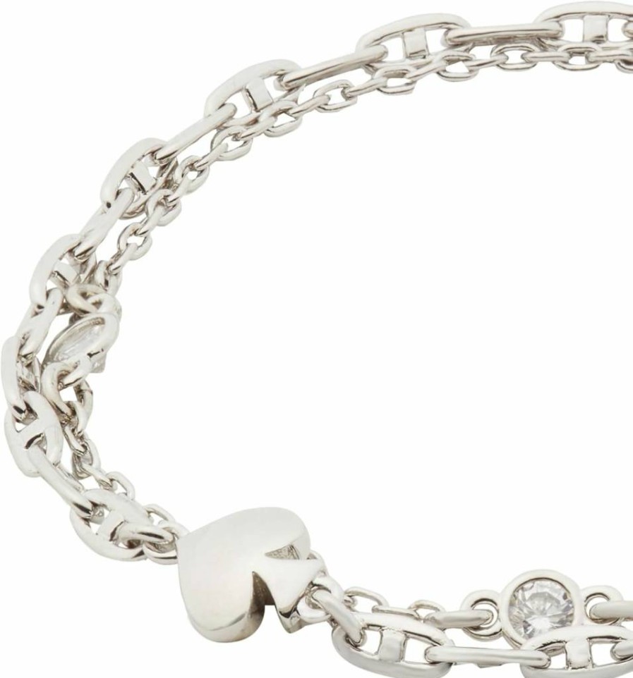 Kate Spade New York So Spade Charm Bracelet for Women - Elegant Gold-Tone Bangle with Unique Charms
