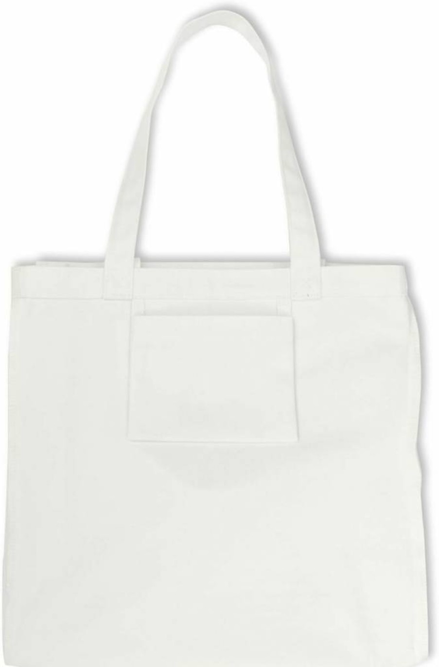 Kate Spade New York Women's Canvas Tote Bag - Stylish Beach Bag with Pocket, Perfect for Bridal & Travel, Cute Miss to Mrs Design