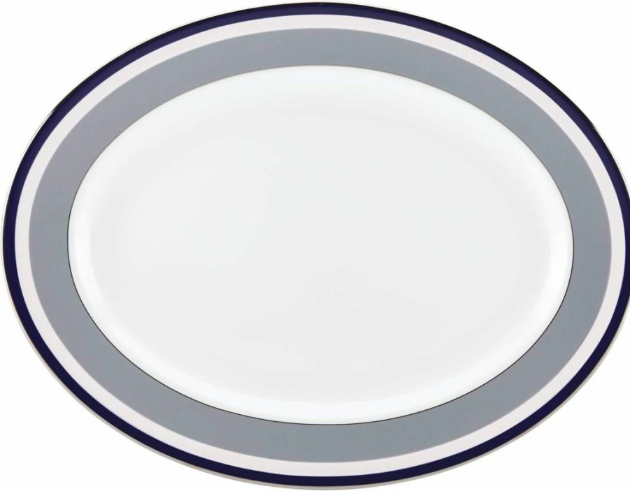 Kate Spade New York Mercer Drive Decorative Dinner Plate - 1.5 lb Colorful Ceramic Plate for Dining & Decor