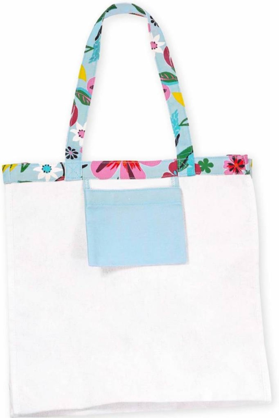 Kate Spade New York Floral Canvas Tote Bag for Women - Stylish Beach & Book Bag with Pocket, Safari Print Design
