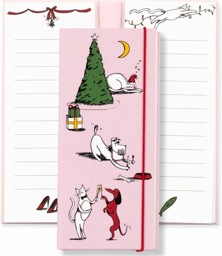 Kate Spade New York Hard Cover Lined Notepad Folio - Holiday Gift, Stocking Stuffer & Party Stationery