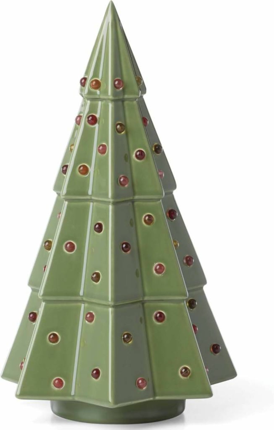 Kate Spade New York Evergreen Lit Christmas Tree Figurine - Large Holiday Home Decor for Festive Season