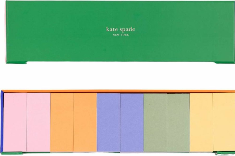 Kate Spade New York Flower Shaped Sticky Notes Set - 5 Colorful Notepads, 75 Sheets Each, Cute Study & Office Supplies, Colorblock Design