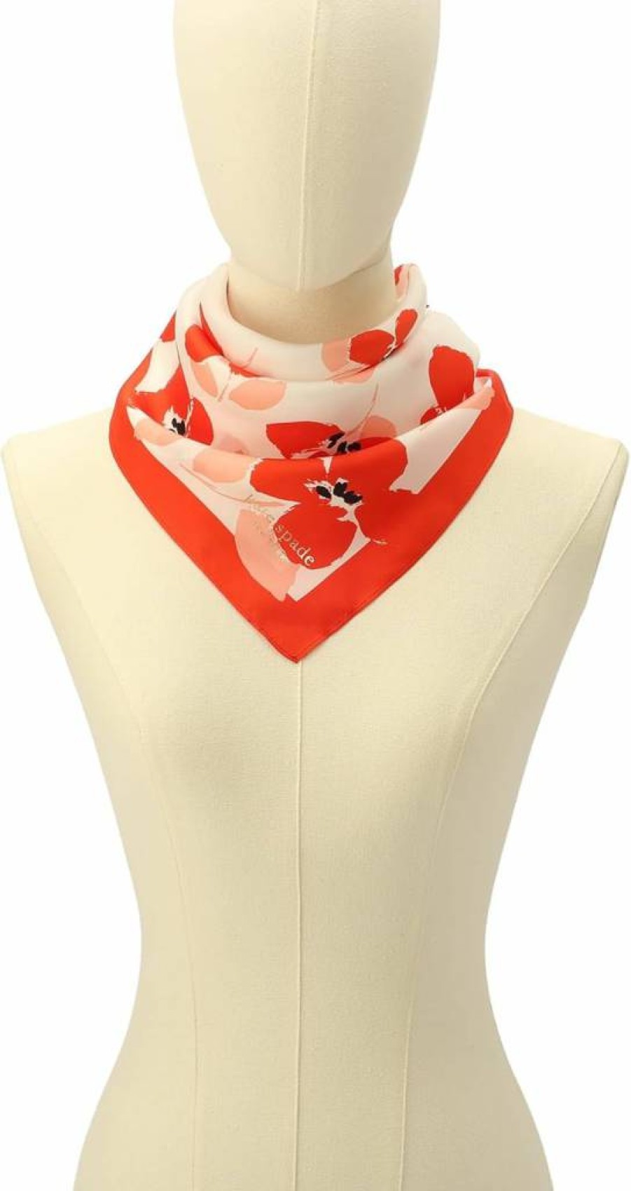 Kate Spade New York Women's Floral Silk Bandana Scarf – Lightweight Fashion Accessory for Women