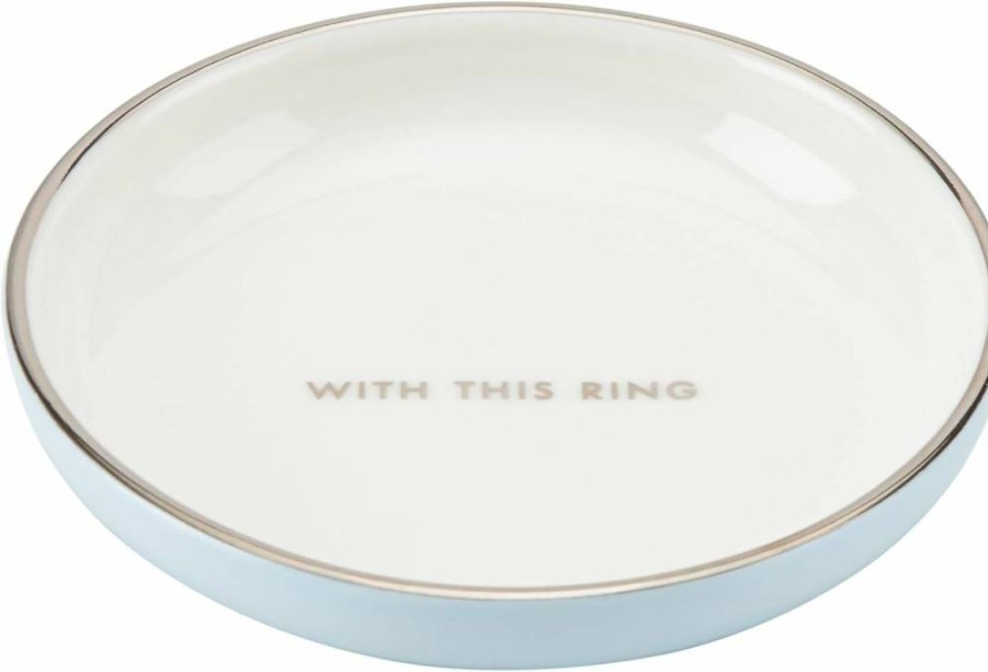Kate Spade New York Take The Cake Ring Dish - Elegant Ceramic Jewelry Holder for Rings & Small Accessories