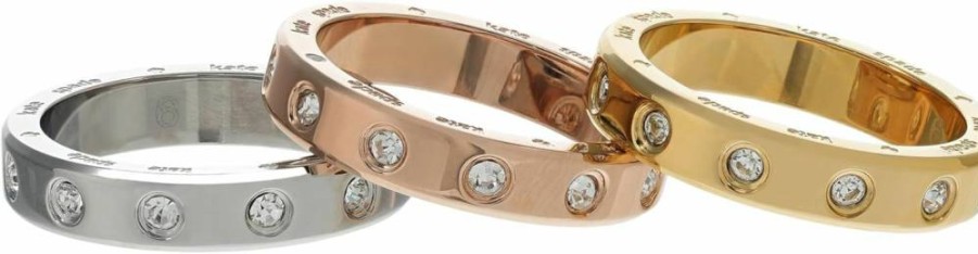 Kate Spade New York Set In Stone Stackable Ring Set - Sterling Silver Fashion Rings for Women
