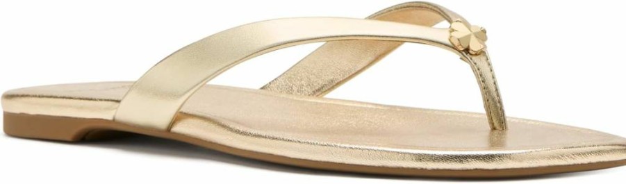 Kate Spade New York Women's Floral Sandals - Stylish Flower Design Summer Flat Sandals for Women